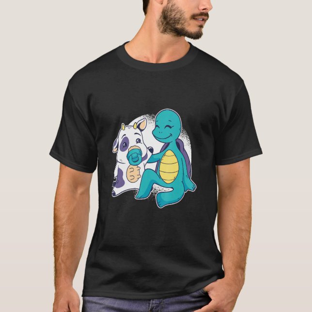 Kalv Och Sköldpadda T Shirt (Framsida)