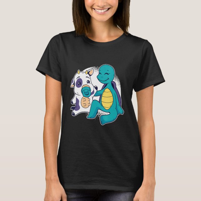 KALV OCH SKÖLDPADDA T SHIRT (Framsida)