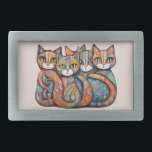 Kalvande katter 3 bälte-låsbeslag<br><div class="desc">Kalvande katter 3 bälte-låsbeslag</div>