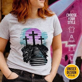 Kalvarie Golgata det är fullbordat Modern kristen T Shirt