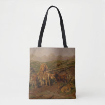 Kalvarnas avvänjning (av Rosa Bonheur)