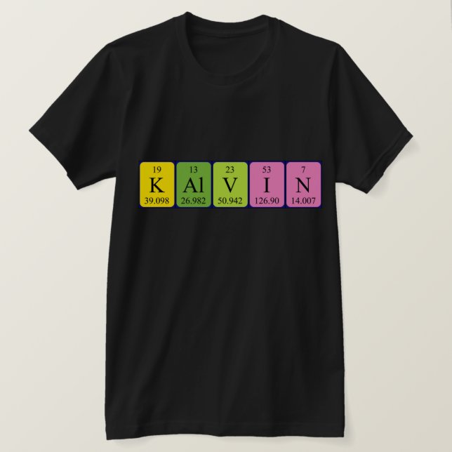 Kalvin Perivera bord namn-skjorta T-shirt (Design framsida)
