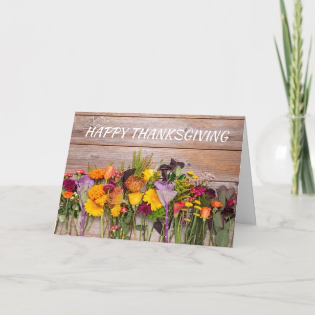 ***KALVKAKAO*** INTE FOTBOLL PÅ THANKSGIVING KORT (Framsida)