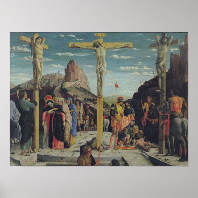 Kalvning, central predella-panel poster (Framsidan)