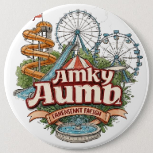 Kalyan Amusement Park Vatten Wave Buttons Knapp (Framsida)