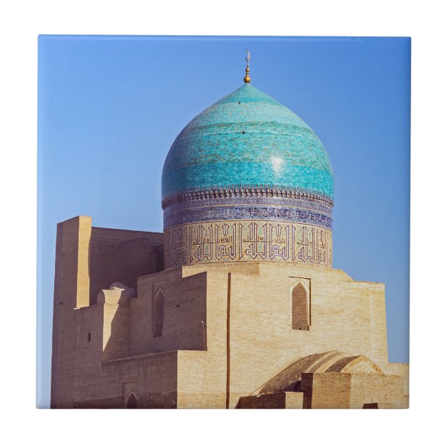 Kalyan mosque - Bukhara, Uzbekistan, Centralasien Kakelplatta (Framsidan)