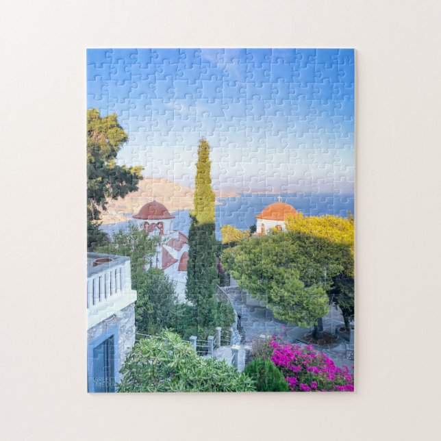 Kalymnos - Agios Savvas View Puzzle Pussel (Vertikal)