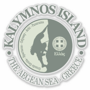 Kalymnos ö (klättringen) klistermärken