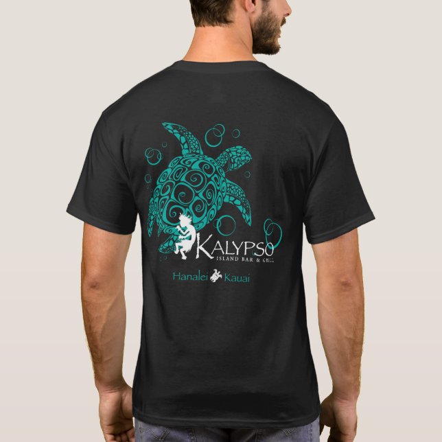 Kalypso beklär hawaianska öar tee (Baksida)