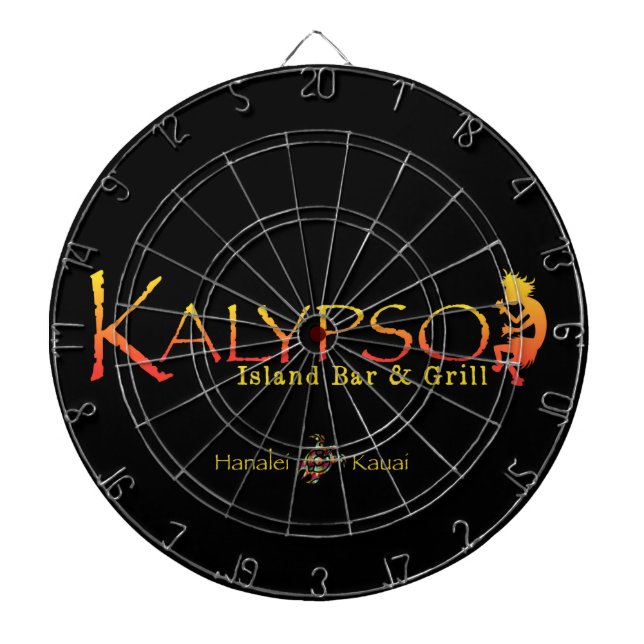 Kalypso färgrik logotyp med darttavla (Framsidan)