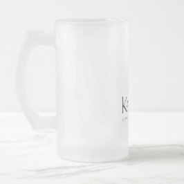 Kalypso Kane logotyp i svart Frostat Ölglas