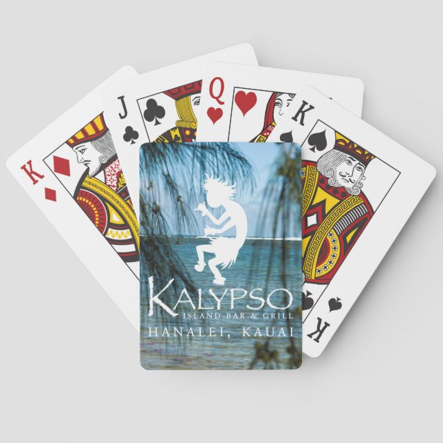 Kalypso Kane logotyp i vit Spel Kort (Baksidan)