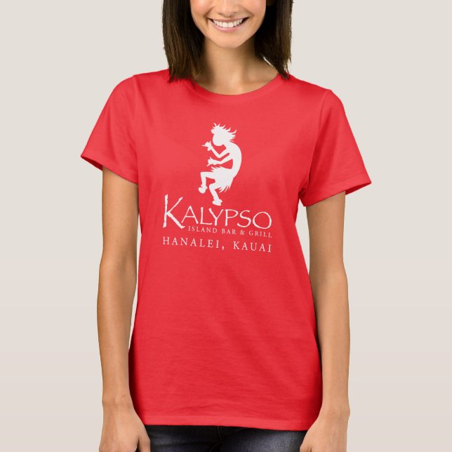 Kalypso Kane logotyp i vit T Shirt (Framsida)