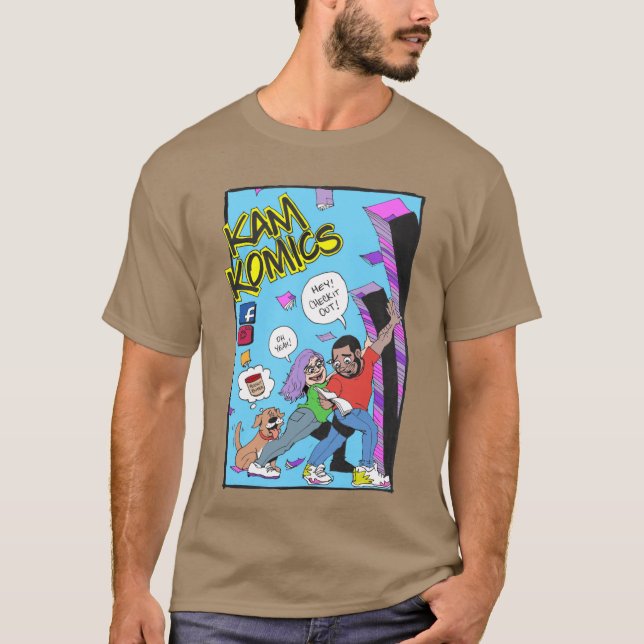 Kam Komicsfollow Kam Komicstshirt boy T Shirt (Framsida)