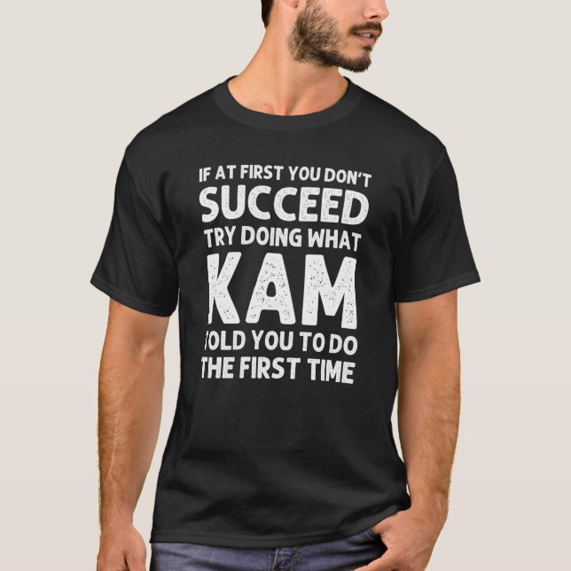 Kam Namn Personlig Birthday Funny jul Jok T Shirt (Framsida)