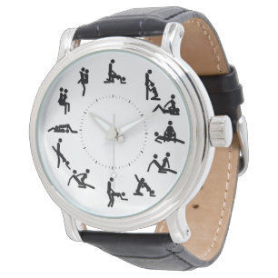 Kama sutra figurer vintage Läderur Armbandsur