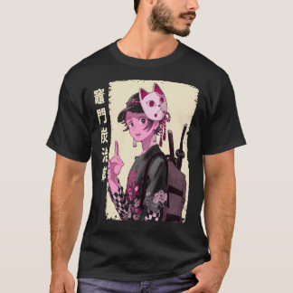 Kamado Tanjiro Japansk Demon Sayer Manga Anime A T Shirt