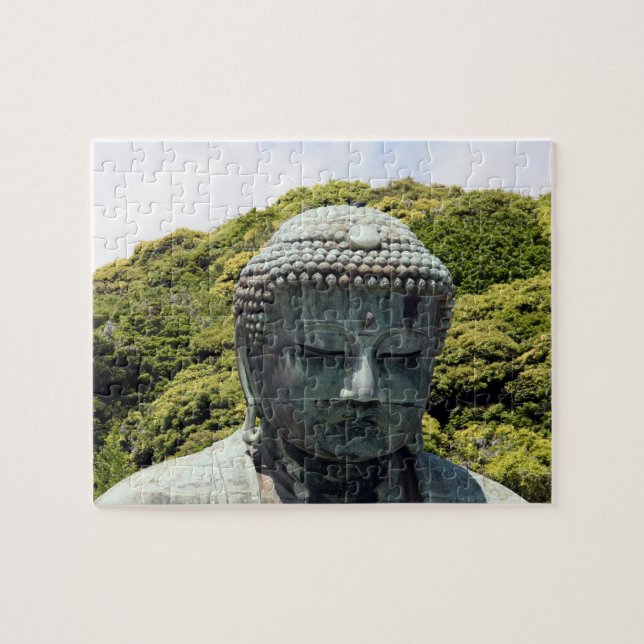 kamakura buddha ansikte pussel (Horisontell)