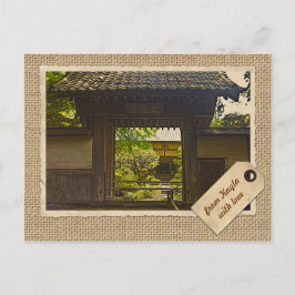 Kamakura Japan Kencho-ji Temple Vintage Papper Vykort