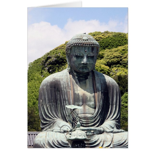 kamakura stora buddha hälsningskort (Framsidan)