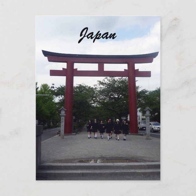 kamakura torii grind vykort (Framsida)