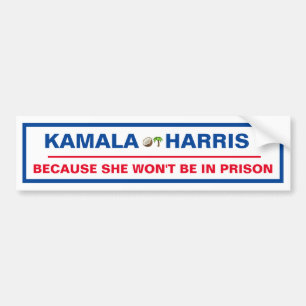 Kamal Harris för att hon inte sitter i fängelse Bildekal