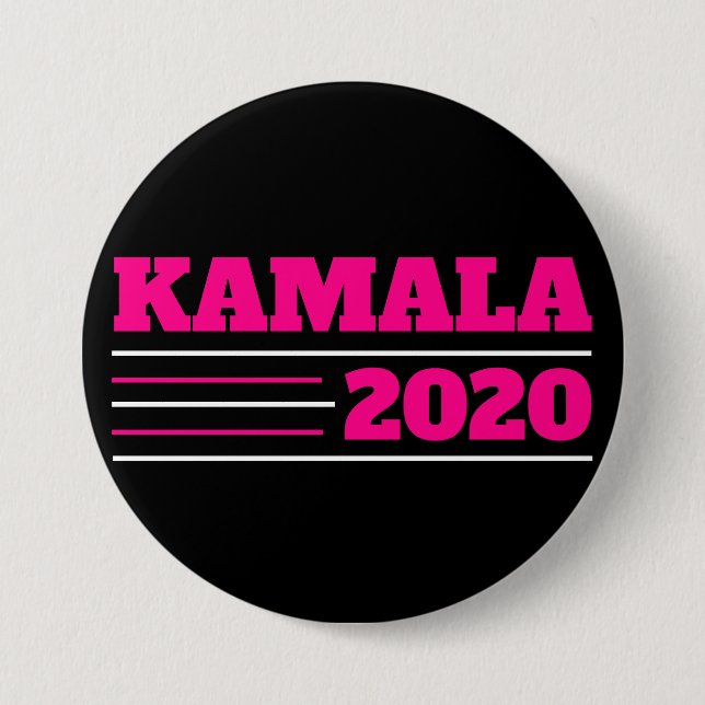 Kamala 2020 i Rosa och White Knapp (Framsida)
