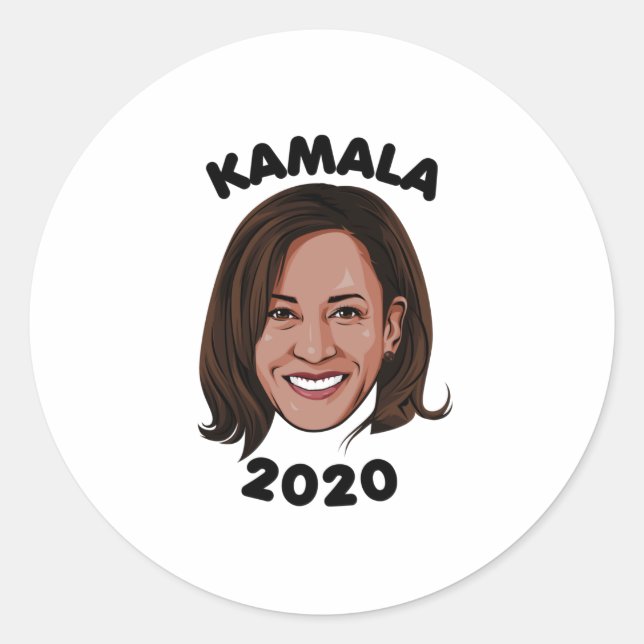KAMALA 2020 RUNT KLISTERMÄRKE (Framsida)