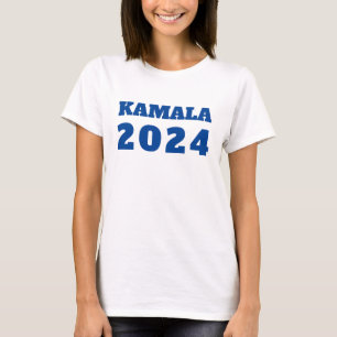 KAMALA 2024 blå demokratisk text T Shirt