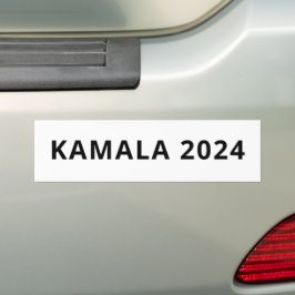 kamala 2024 enkel, minimalistisk, modern vit bildekal