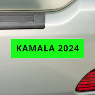 kamala 2024 enkel modern anpassad text brat neon bildekal