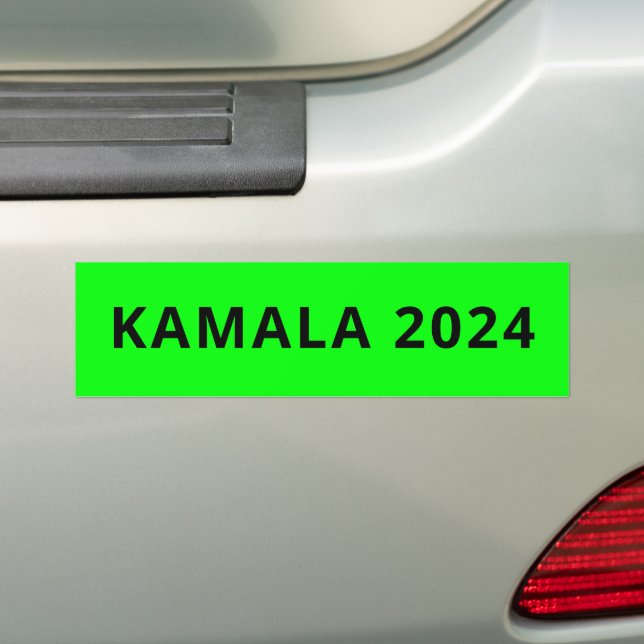 kamala 2024 enkel modern anpassad text brat neon bildekal (På Bil)