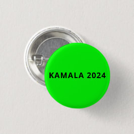 kamala 2024 enkel modern anpassad text brat neon knapp