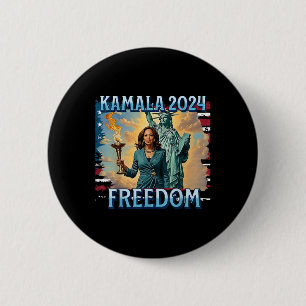 Kamala 2024 för president Kampanj Dam Liberty till Knapp