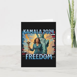 Kamala 2024 för president Kampanj Dam Liberty till Kort