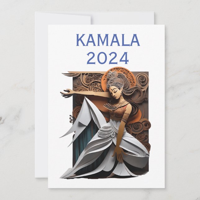 Kamala 2024 för president Thunder_Cove Inbjudningar (Framsida)