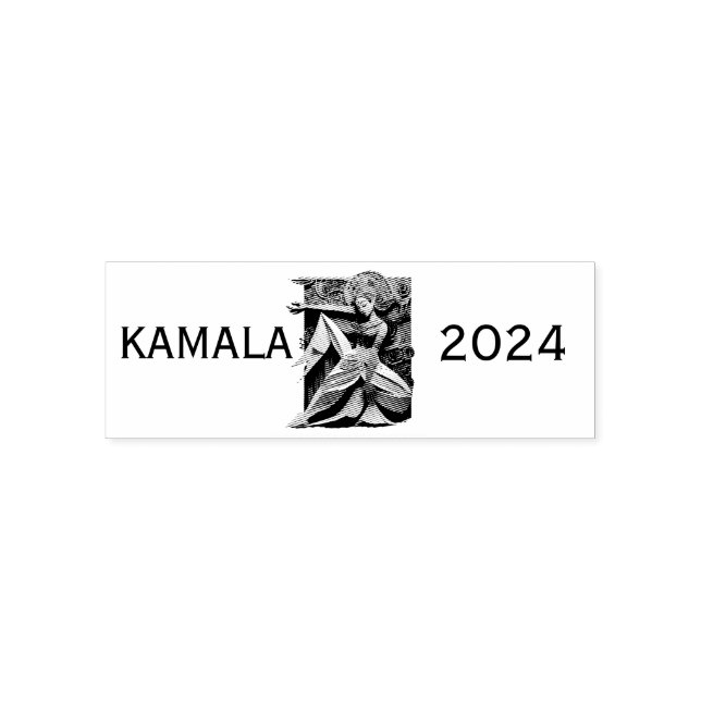 Kamala 2024 för president Thunder_Cove Självfärgande Stämpel (Design)