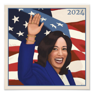 Kamala 2024 fototryck