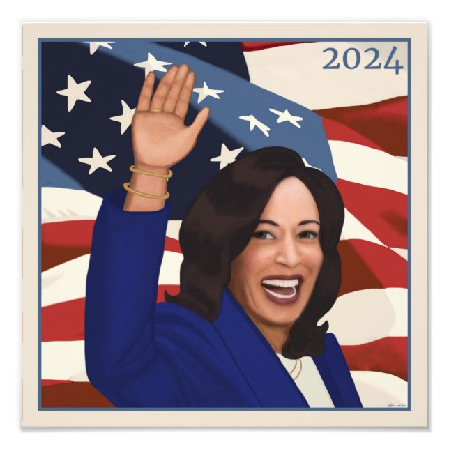Kamala 2024 fototryck (Framsidan)