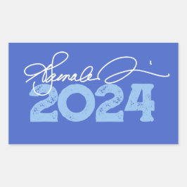 Kamala 2024 Namnteckning Rektangulärt Klistermärke