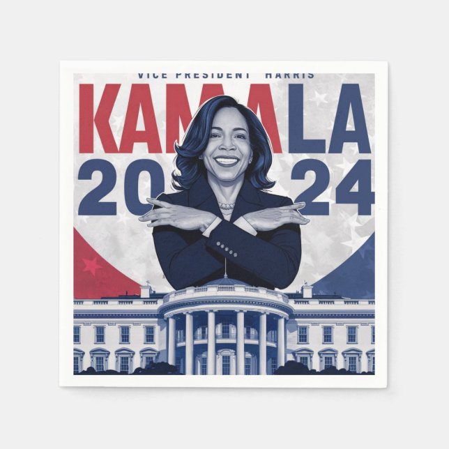Kamala 2024 pappersservett (Framsidan)