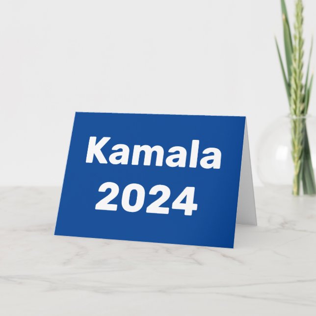 Kamala 2024 Presidentval Kort (Framsida)
