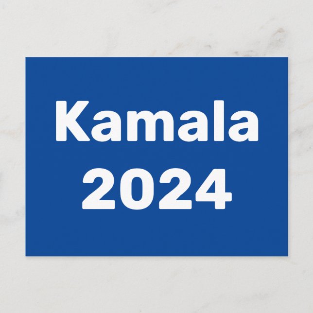 Kamala 2024 Presidentval Vykort (Framsida)