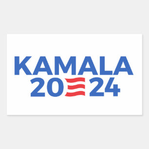 Kamala 2024 rektangulärt klistermärke