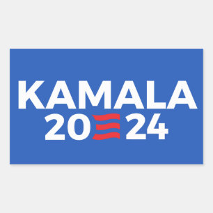 Kamala 2024 rektangulärt klistermärke