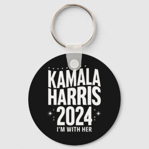 Kamala 2024-stöd med hennes kamala Harris Nyckelring