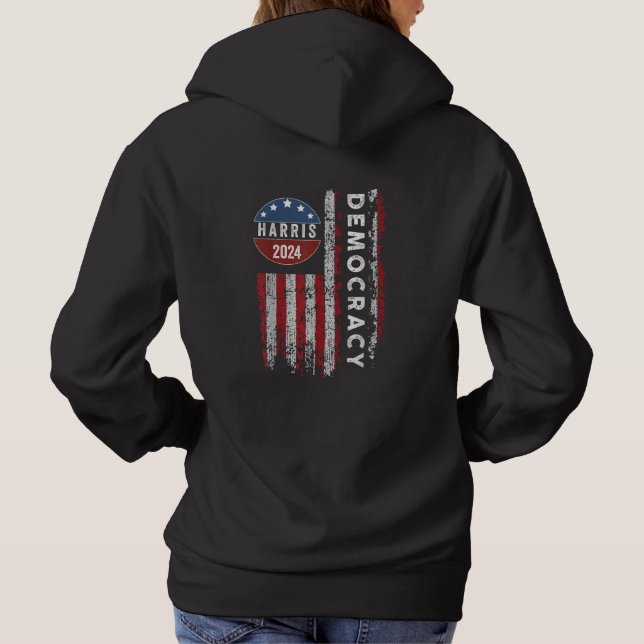 Kamala 2024 USA:s Flagga Demokratiska president T Shirt (Baksida)
