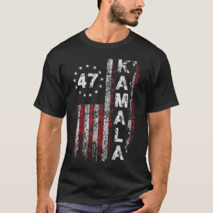 Kamala 47 Kamala47 President Usa America Flagga 20 T Shirt