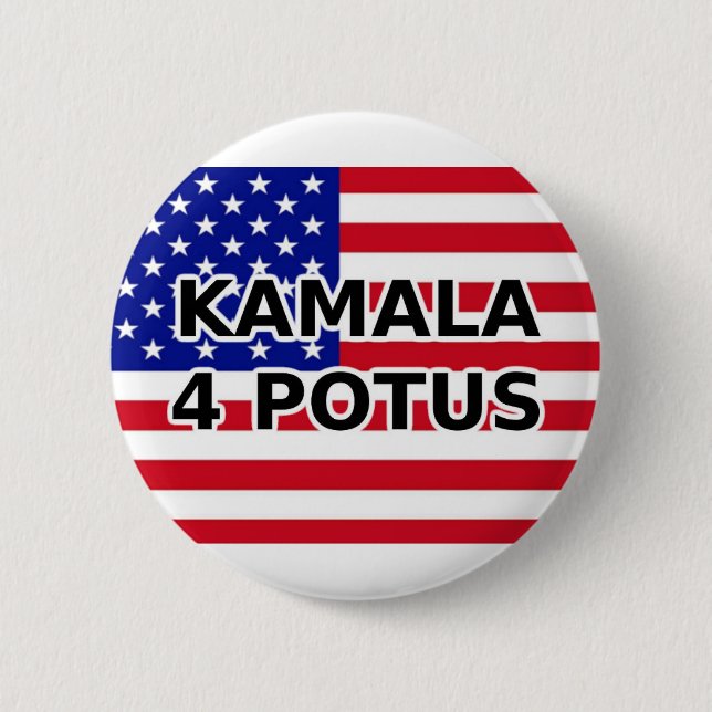 KAMALA 4 POTUS KNAPP (Framsida)