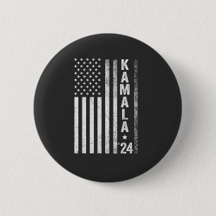 Kamala American Flagga President Valection USA Knapp